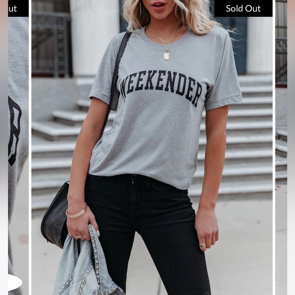 VICI COLLEGIATE WEEKENDER COTTON BLEND TEE - Picture 7 of 9